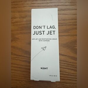 Night Don’t Lag Just Jet Anti-Jet Lag Cream 1oz New Caffeine‎ Silk Biotin Travel